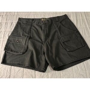 Munsingwear 90s Cargo‎ Shorts Utility Outdoor Casual Gray Cotton Mens Size 38